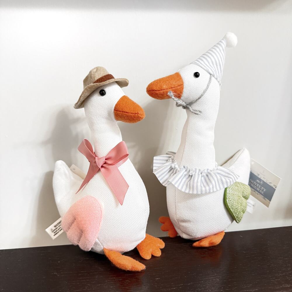 Plush Goose Bullseye Playground Target - Indoor Decor Spring Party Hat Striped